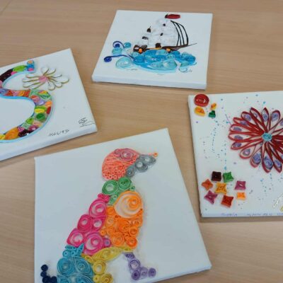 Atelier Quilling en Accueil de loisirs jeunesse